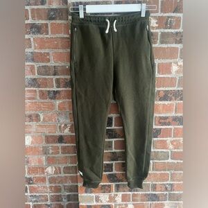 Zara boys textured joggers, olive green, size 10